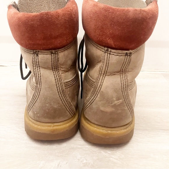 Timberland premium classic combat hiking taupe suede boots size 8 - Picture 5 of 8